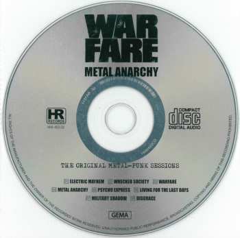 CD Warfare: Metal Anarchy The Original Metal-Punk Sessions