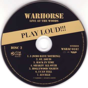 2CD Warhorse: Live At Woods 