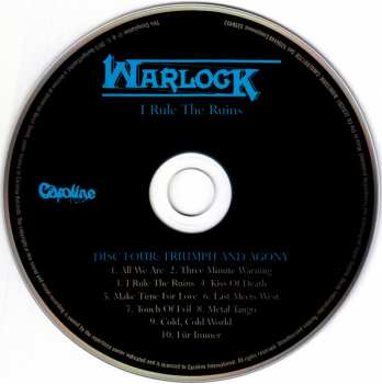 4CD/Coffret Warlock: I Rule The Ruins