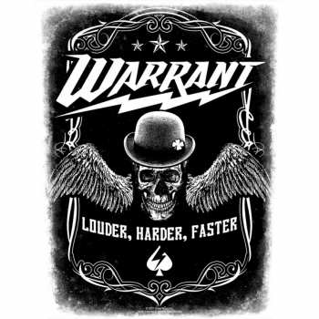 Merch Warrant: Décoration arrière Louder Harder Faster