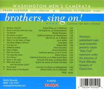 CD Washington Men's Camerata: Brothers, Sing On!