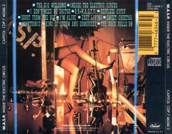 LP W.A.S.P.: Inside The Electric Circus - Clear Vinyl