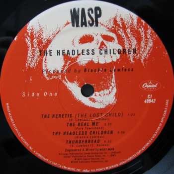 LP W.A.S.P.: Headless Children - Clear Vinyl