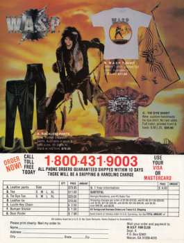 LP W.A.S.P.: Last Command - Clear Vinyl