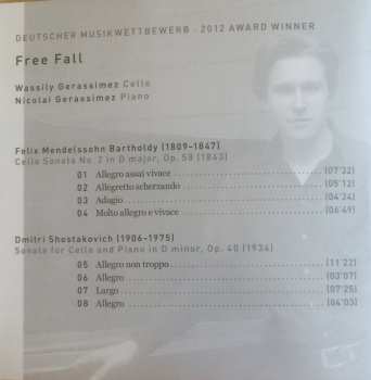 CD Wassily Gerassimez: Free Fall (Works For Cello And Piano By F. Mendelssohn, D. Shostakovich, W. Gerassimez & F. Say)