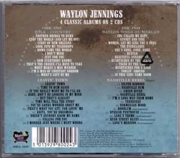 2CD Waylon Jennings: Folk - Country + Leavin' Town + Waylon Sings Ol' Harlan + Nashville Rebel