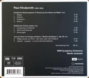 SACD Paul Hindemith: Symphonic Metamorphosis / Nobilissima Visione / Boston Symphony