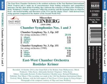 CD Mieczysław Weinberg: Chamber Symphonies Nos. 1 And 3