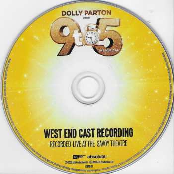 CD "9 To 5 The Musical" West End Cast: 9 To 5 The Musical- West End Cast Recording