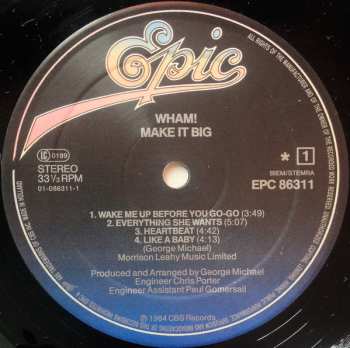 LP Wham!: Make It Big