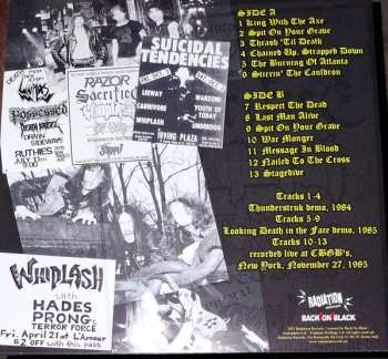 LP Whiplash: Thunderstruk: 1984 - 1985 Demos / Live At CBGBS 1985