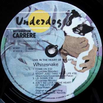 2LP Whitesnake: Live... In The Heart Of The City