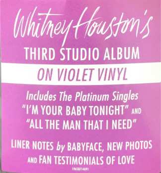LP Whitney Houston: I'm Your Baby Tonight LTD | CLR
