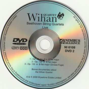 2DVD Wihan Quartet: Beethoven String Quartets Live