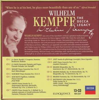 13CD/Coffret Wilhelm Kempff: The Decca Legacy