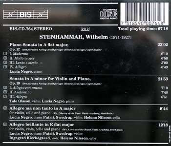 CD Wilhelm Stenhammar: The Complete Solo Piano Music Volume 3 / Chamber Music With Piano
