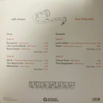 2LP Will Vinson: Four Forty One LTD
