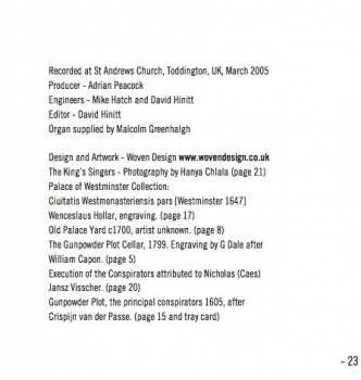 CD The King's Singers: 1605: Treason And Dischord (William Byrd And The Gunpowder Plot)
