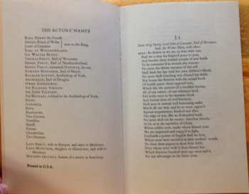 3LP/Coffret William Shakespeare: Henry The Fourth Part 1