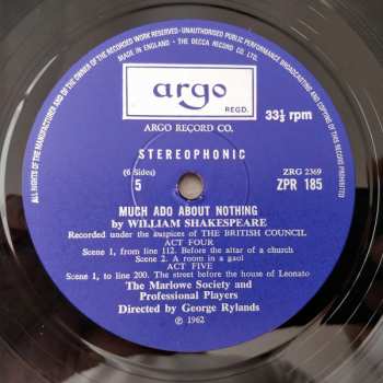 3LP/Coffret William Shakespeare: Much Ado About Nothing