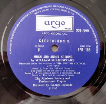 3LP/Coffret William Shakespeare: Much Ado About Nothing