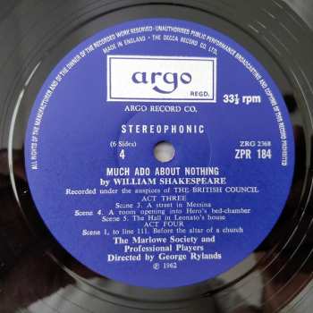 3LP/Coffret William Shakespeare: Much Ado About Nothing