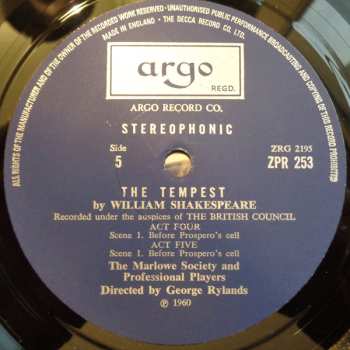 3LP/Coffret William Shakespeare: The Tempest