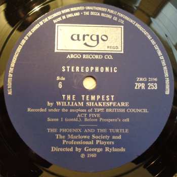 3LP/Coffret William Shakespeare: The Tempest
