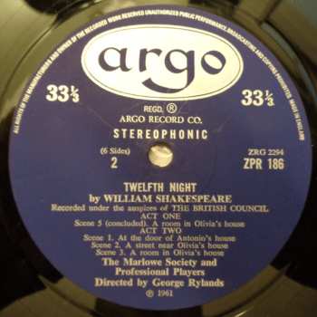 3LP/Coffret William Shakespeare: Twelfth Night