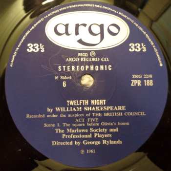 3LP/Coffret William Shakespeare: Twelfth Night