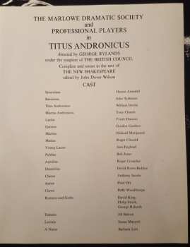 3LP/Coffret William Shakespeare: Titus Andronicus 