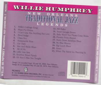 CD Willie Humphrey: New Orleans Traditional Jazz Legends Vol. 2