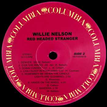 LP Willie Nelson: Red Headed Stranger