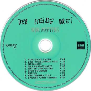 CD Wim Mertens: Der Heisse Brei