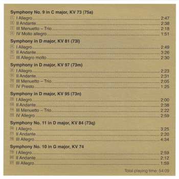 12CD/Coffret Wolfgang Amadeus Mozart: 45 Symphonies