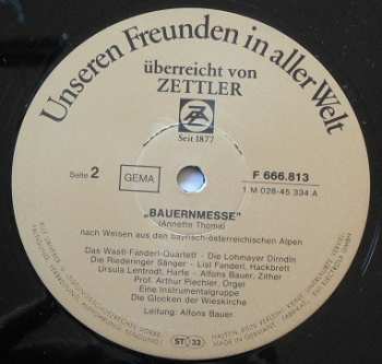 LP Wolfgang Amadeus Mozart: Bauernmesse - Mozart: Krönungsmesse