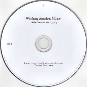 2CD Wolfgang Amadeus Mozart: The Violin Concertos • Sinfonia Concertante DIGI