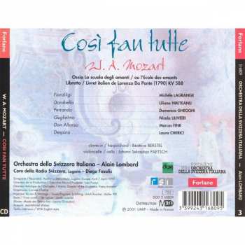 3CD Wolfgang Amadeus Mozart: Così Fan Tutte