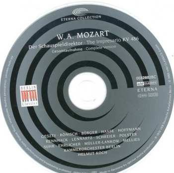 CD Wolfgang Amadeus Mozart: Der Schauspieldirektor KV486