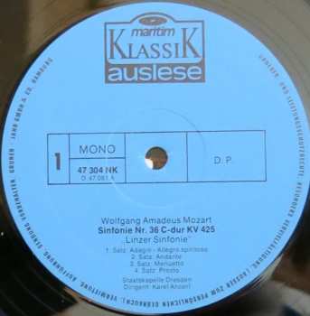 LP Wolfgang Amadeus Mozart: Die Unvollendete