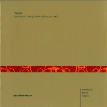 Divertimento (String Trio) In E Flat Major, K563   