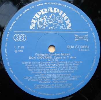 4LP/Coffret Wolfgang Amadeus Mozart: Don Giovanni, Opera In 2 Acts