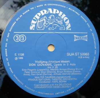 4LP/Coffret Wolfgang Amadeus Mozart: Don Giovanni, Opera In 2 Acts