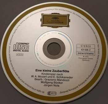 CD Wolfgang Amadeus Mozart: Eine Kleine Zauberflöte