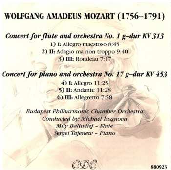 CD Wolfgang Amadeus Mozart: Flötenkonzert nr. 1 + Klavierkonzert nr. 17