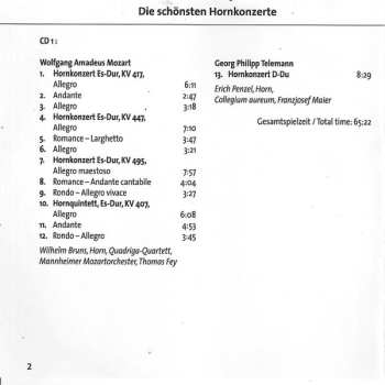 2CD Robert Schumann: Die Schönsten Hornkonzerte