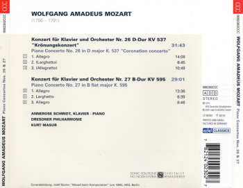 CD Wolfgang Amadeus Mozart: Piano Concertos Nos. 26 & 27