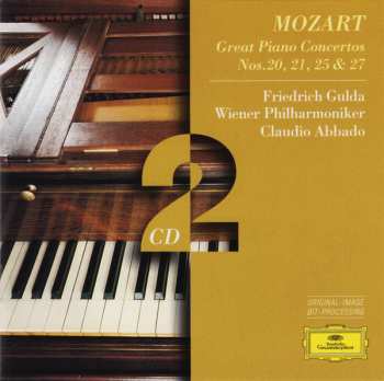 2CD Wolfgang Amadeus Mozart: Great Piano Concertos Nos. 20, 21, 25 & 27