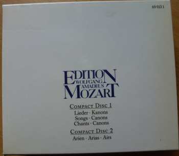 2CD/Coffret Wolfgang Amadeus Mozart: Lieder - Kanons - Arien - Songs - Canons - Arias - Chants - Canons- Airs