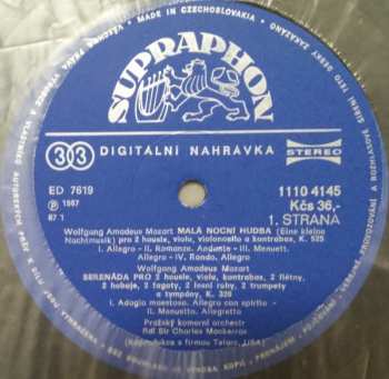 LP Prague Chamber Orchestra: Malá Noční Hudba /K.525 / Serenáda S Poštovním Rohem / K.320